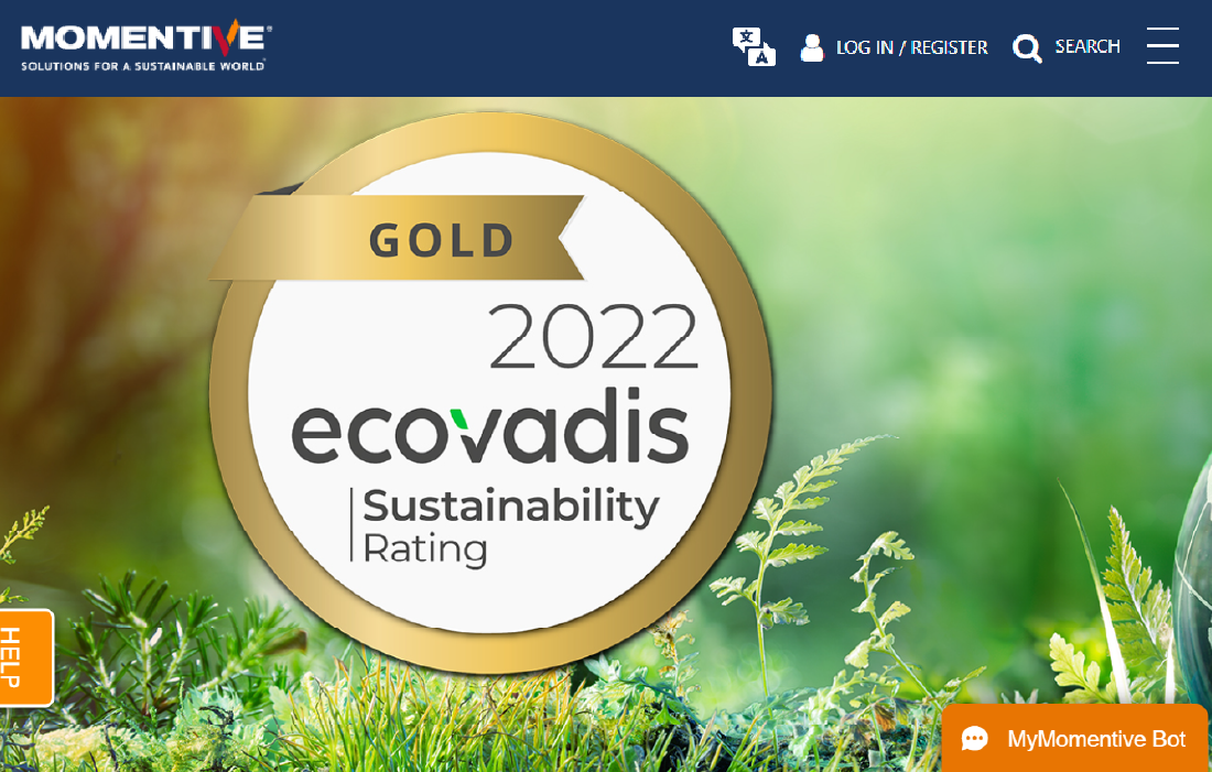 Momentive image of website